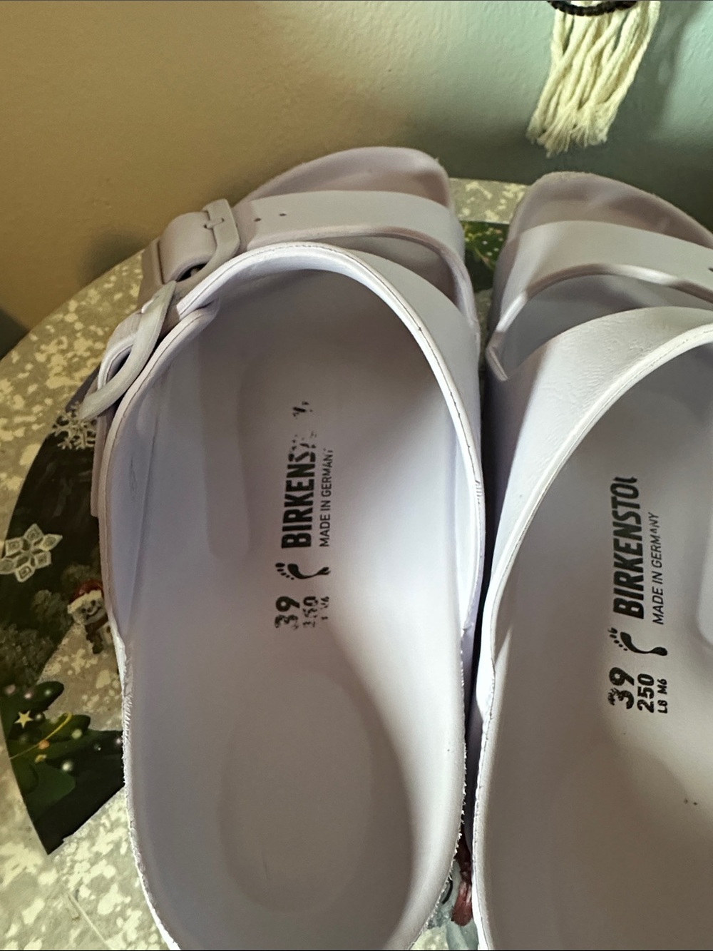 Birkenstock Lilac Double-Buckle EVA Slides - Picture 3 of 4